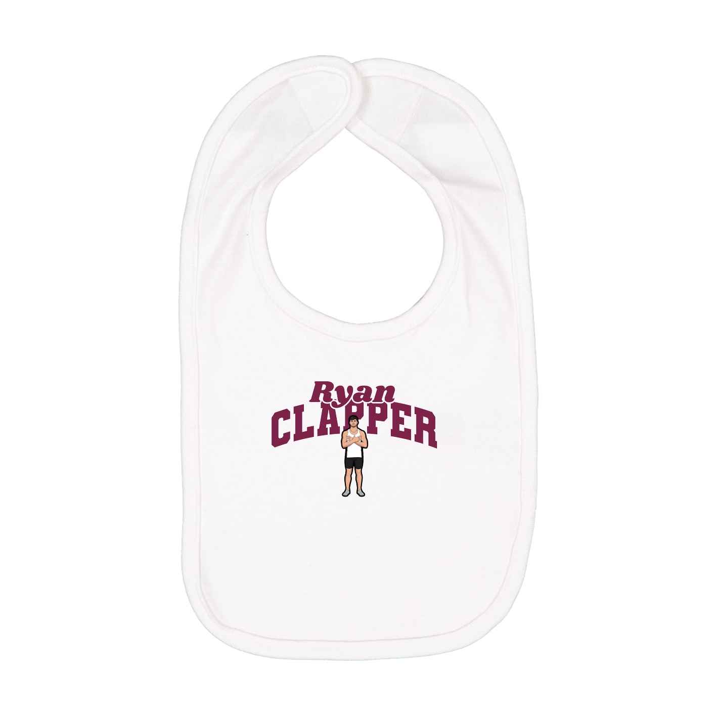 Infant Bib — Signature Arch in White