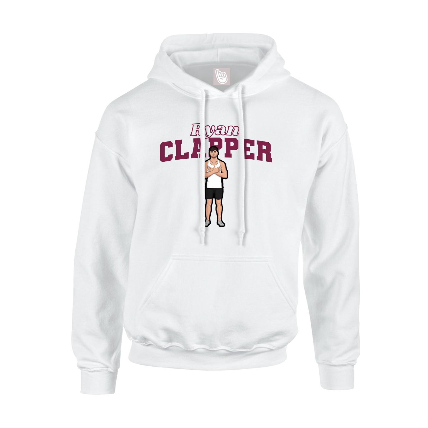 Hoodie — Name Arch in White