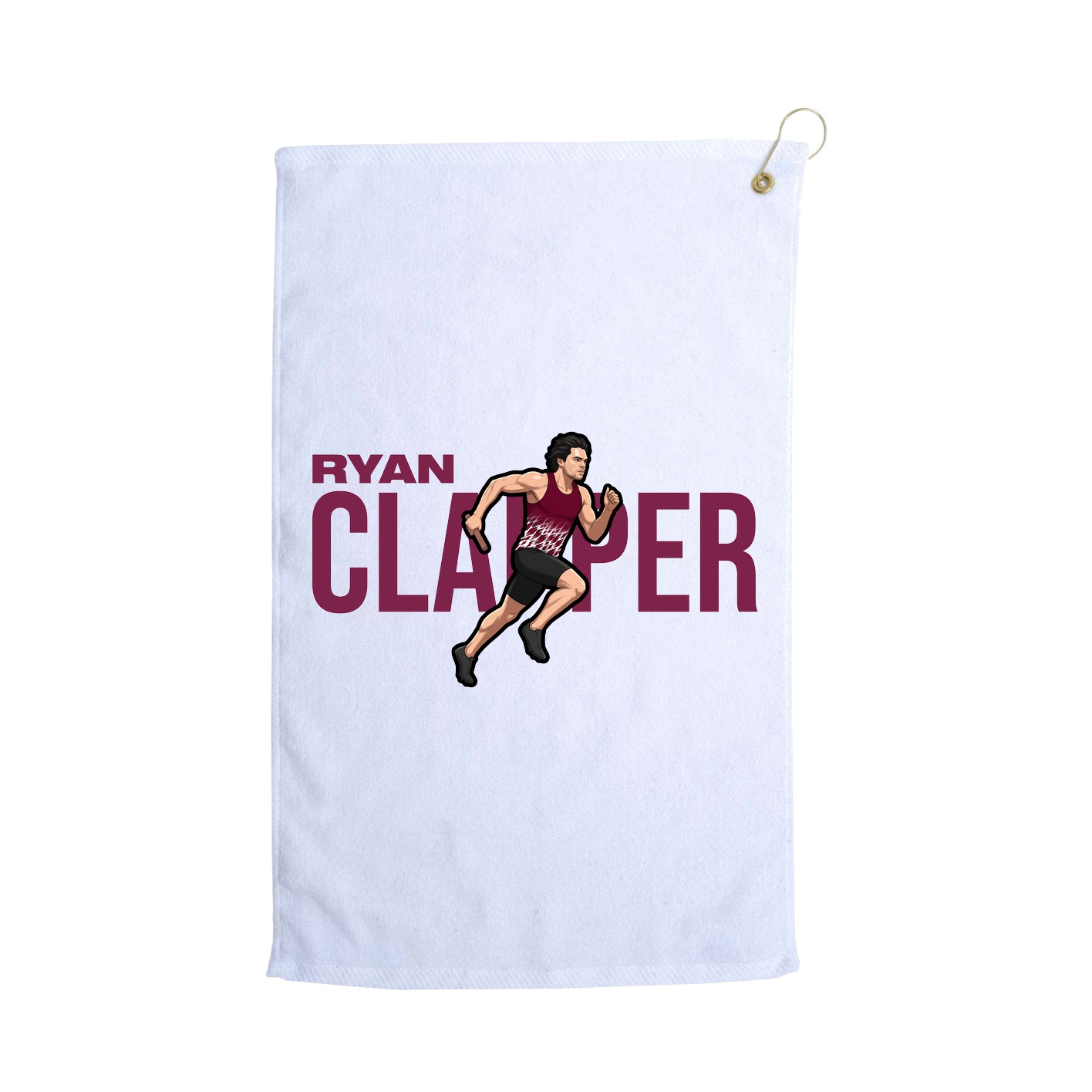 Golf Towel — Player Name in White