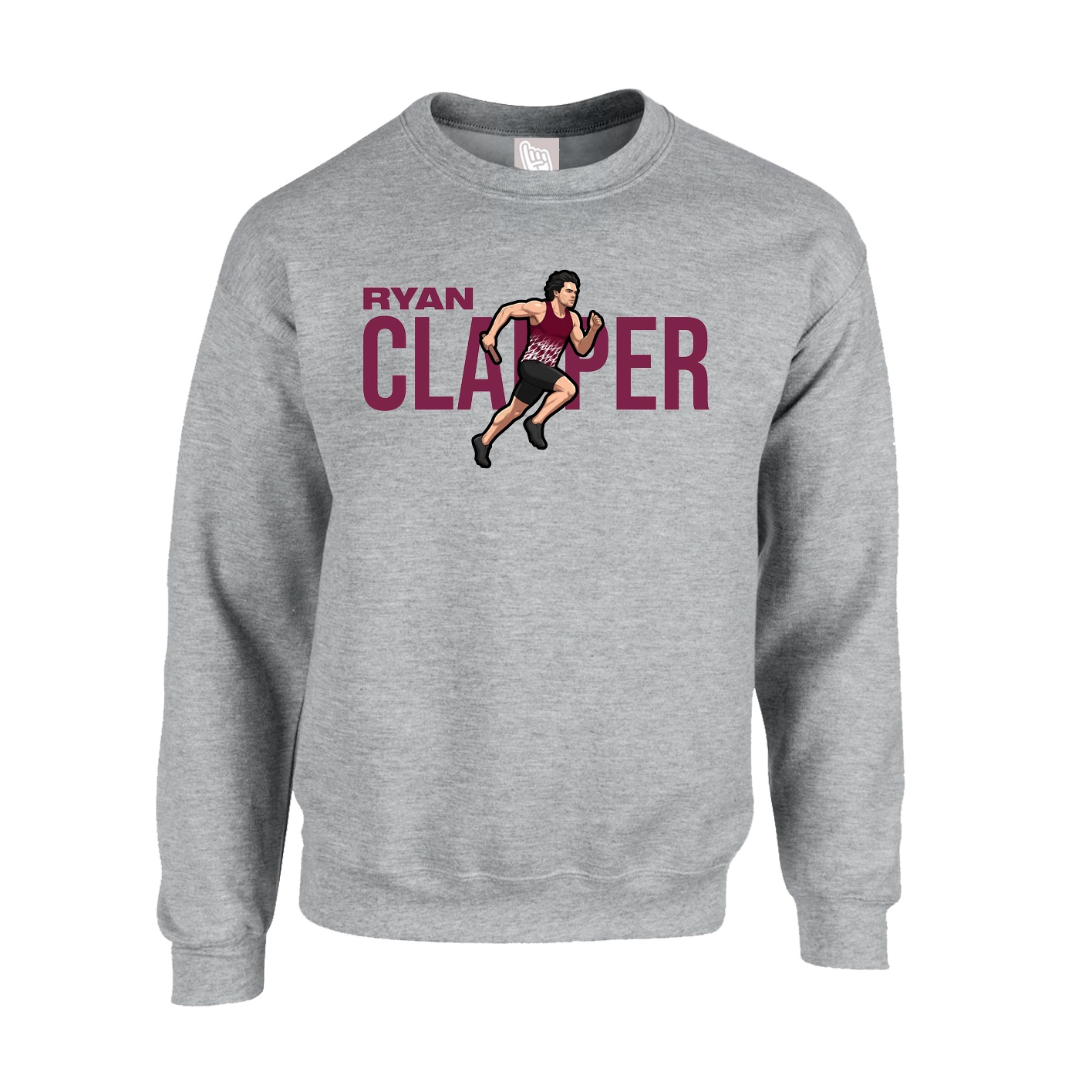 Fleece Crew — Player Name in Grey