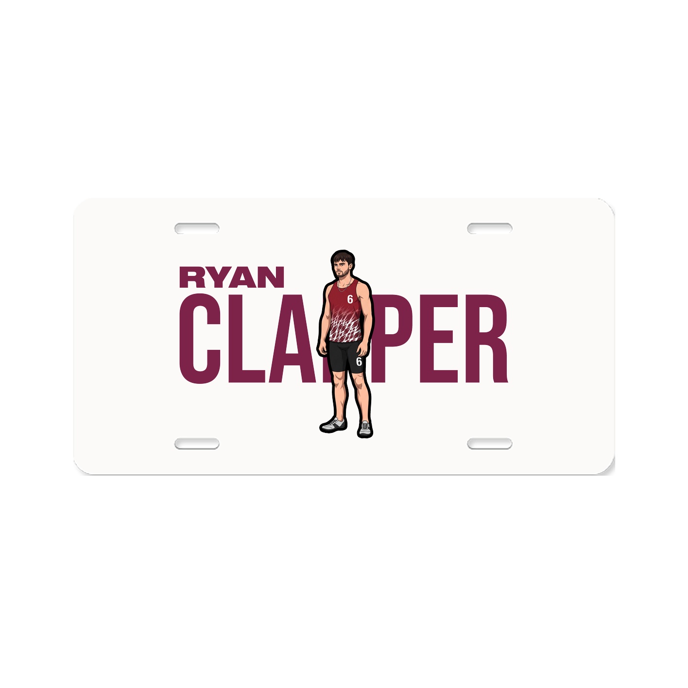 License Plate — Player Name in Classic
