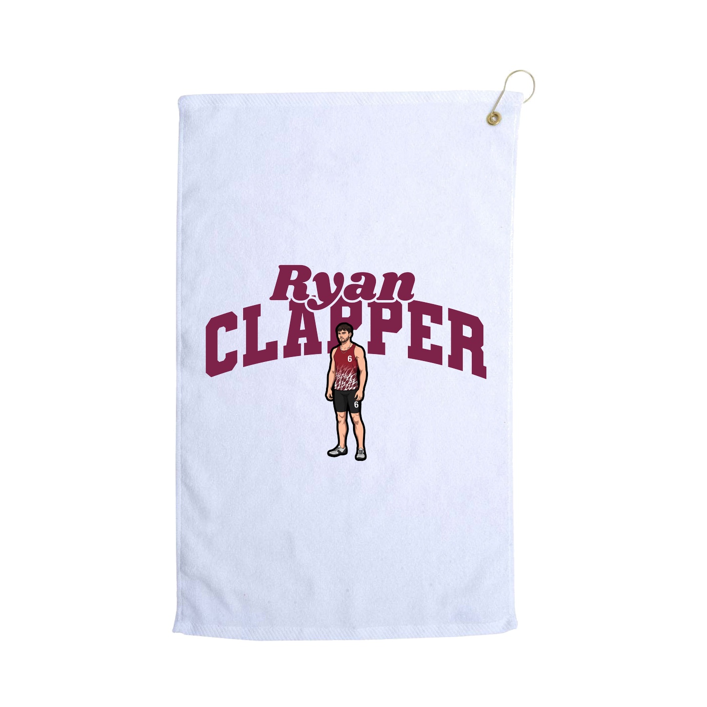 Golf Towel — Signature Arch in White