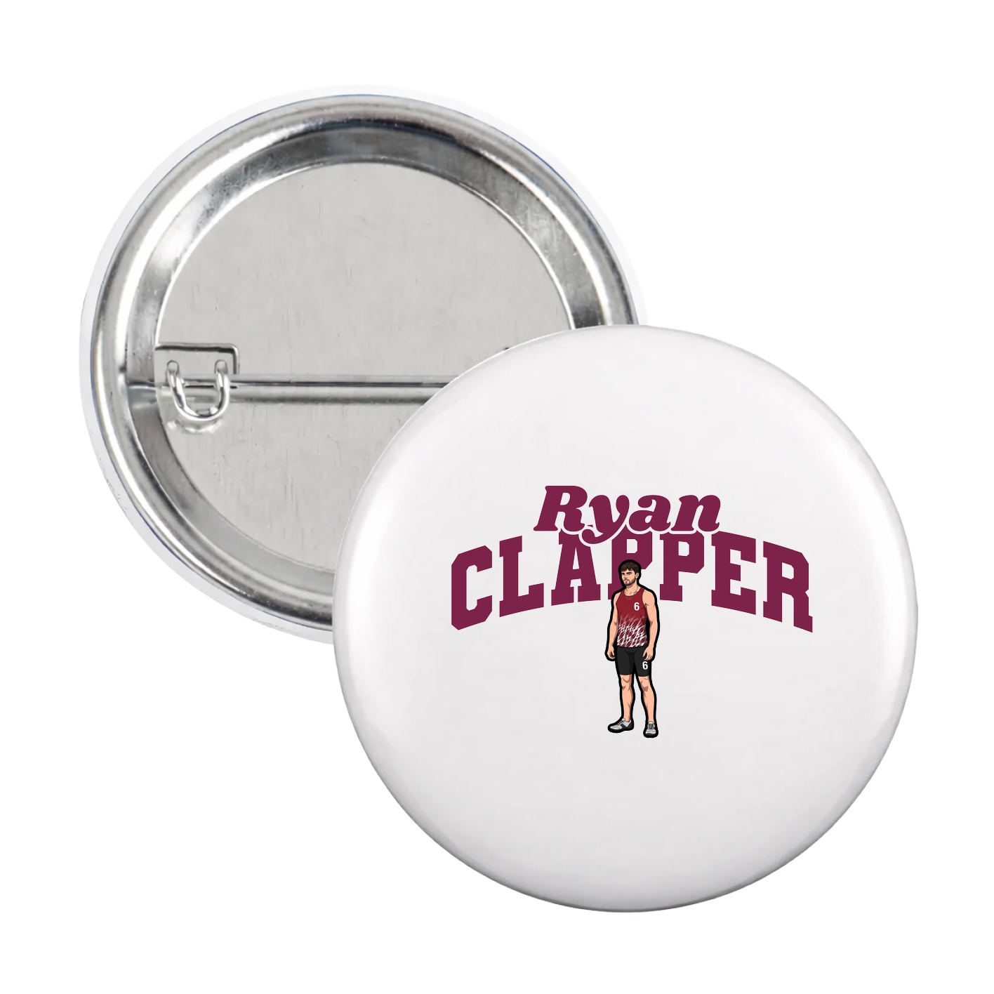 Game Day Button — Signature Arch in White