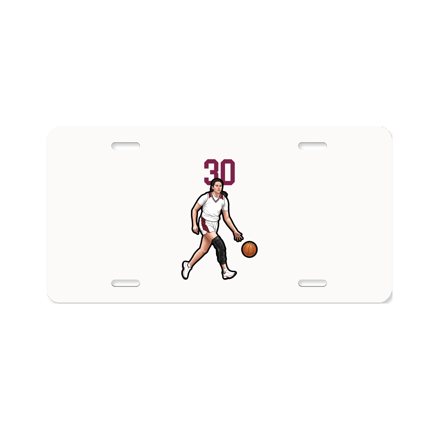 License Plate — Number Top in Classic
