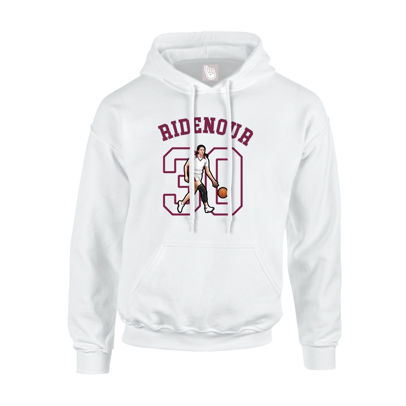 Youth Hoodie — Shirsey Arch in White