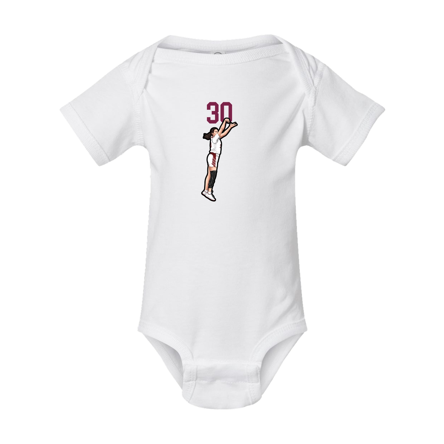 Baby Onesie — Number Top in White