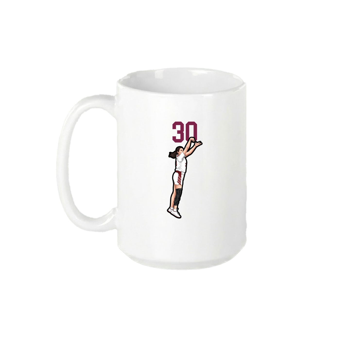 15oz Coffee Mug — Number Top in White