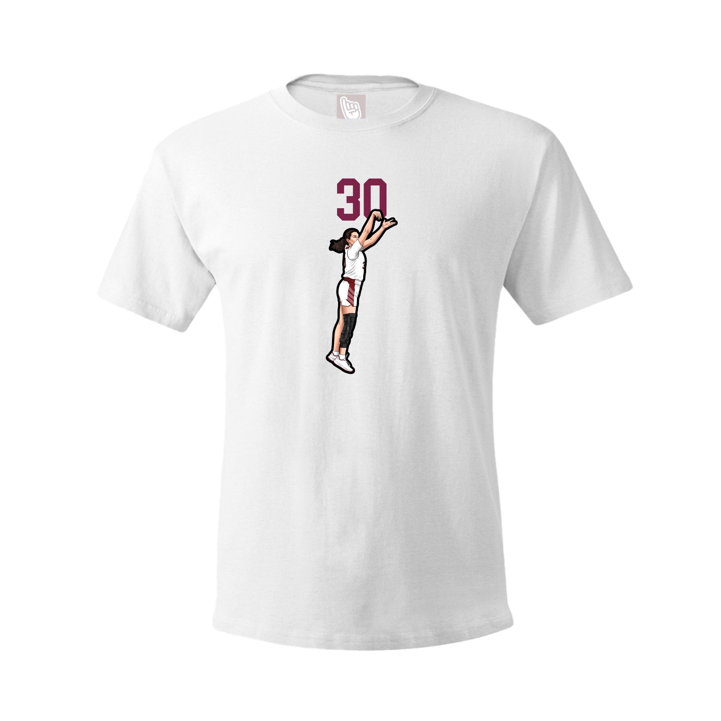 Tee — Number Top in White