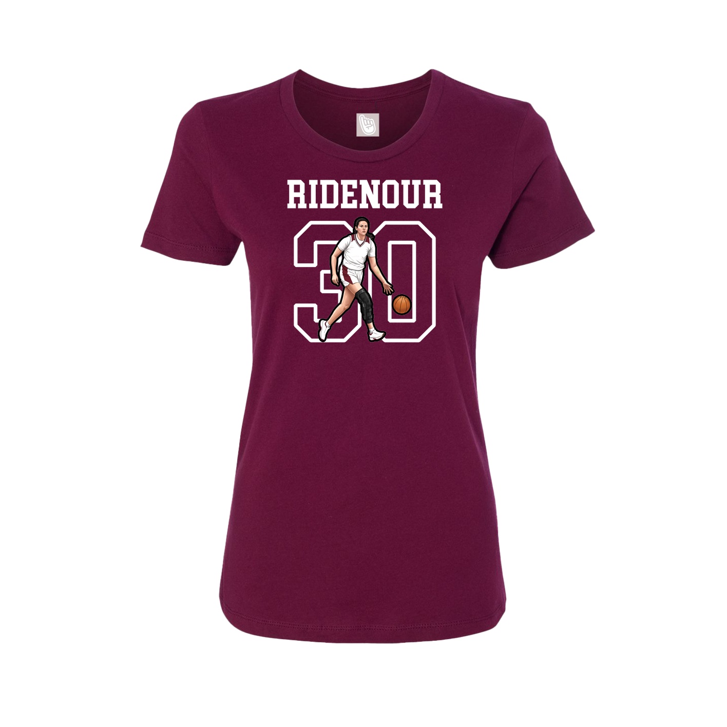 Fitted Women's Tee — Shirsey in Maroon