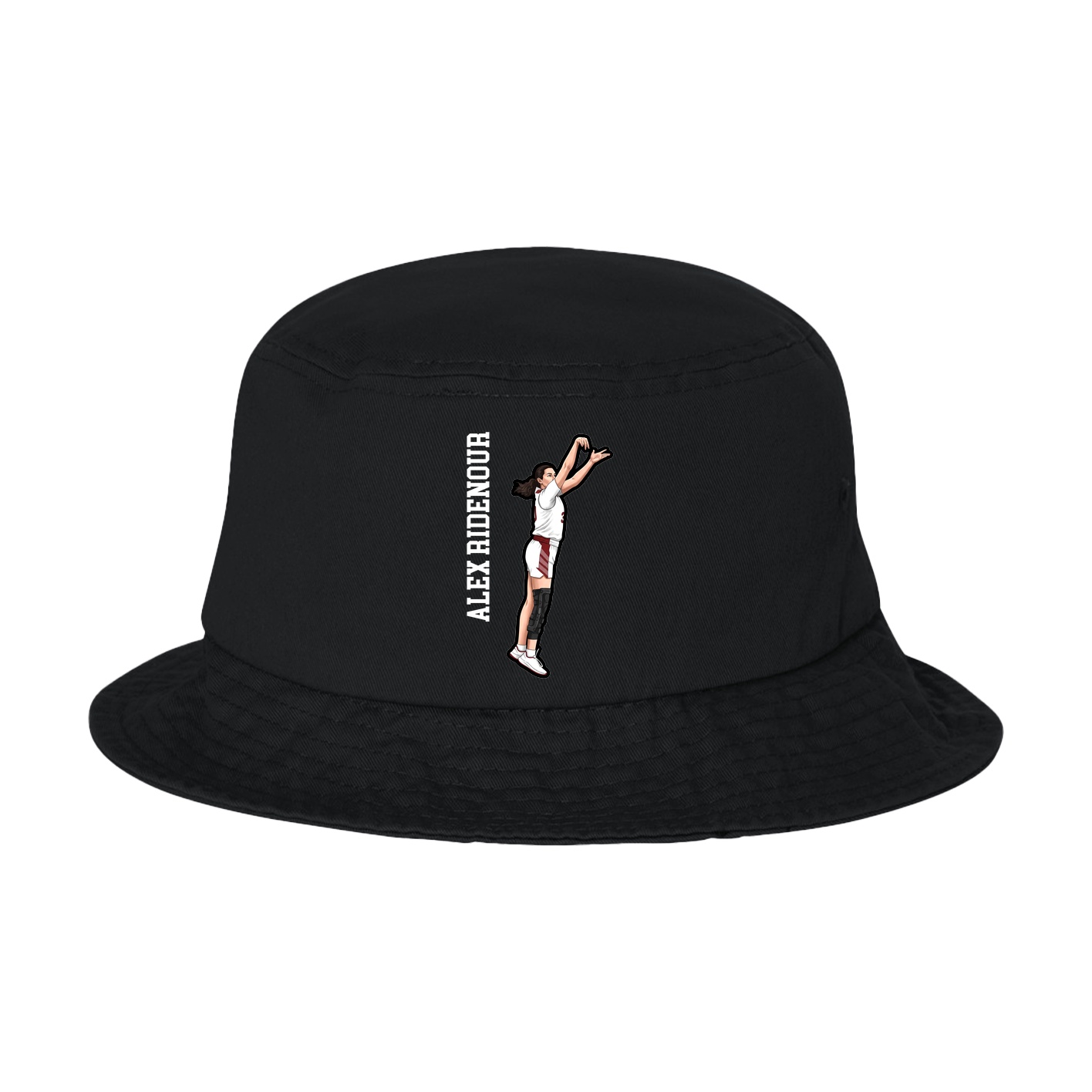 Bucket Cap — Name Vertical in Black