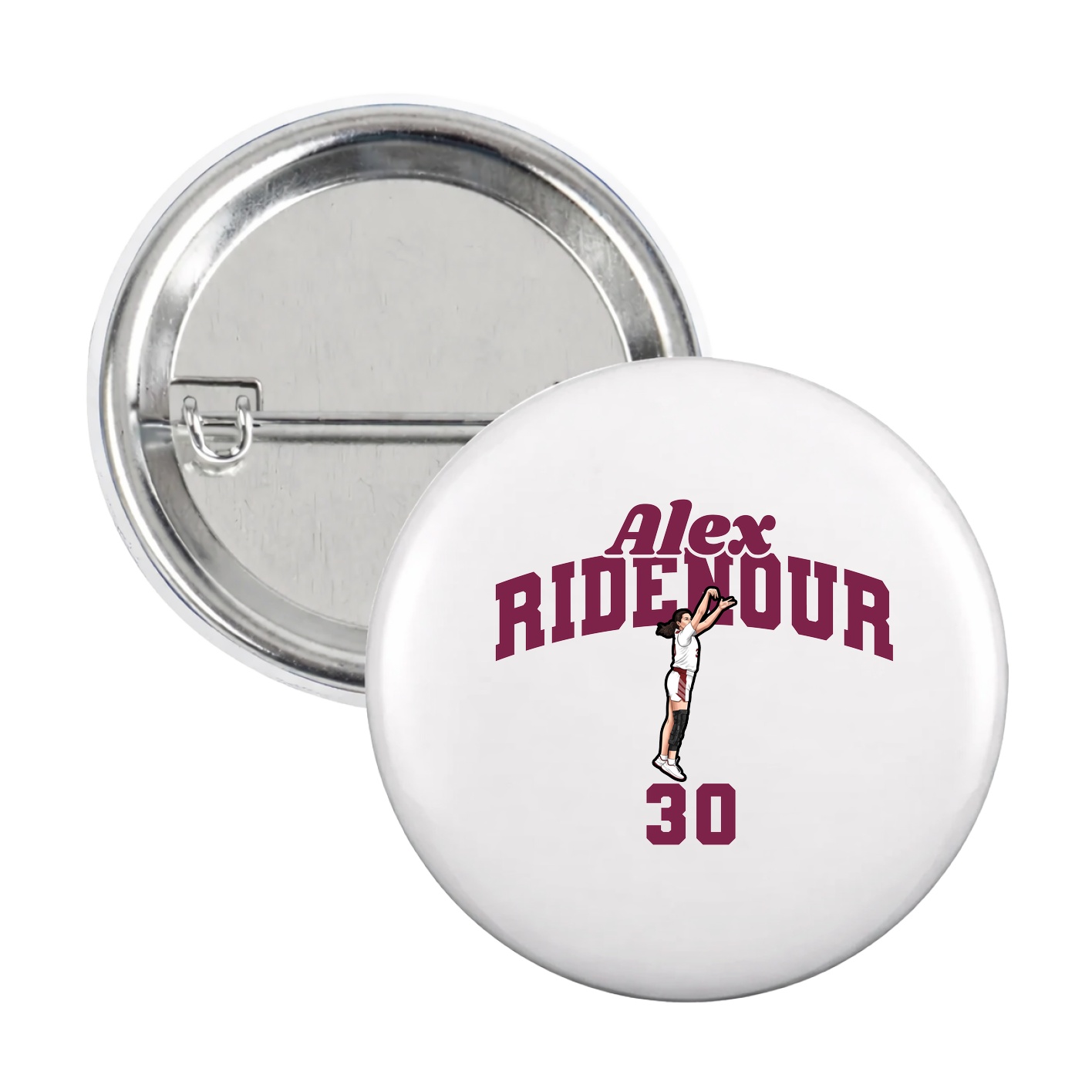 Game Day Button — Signature Arch in White