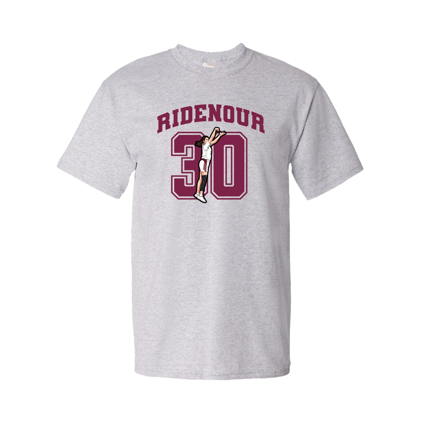 Youth Tee — Number in Grey