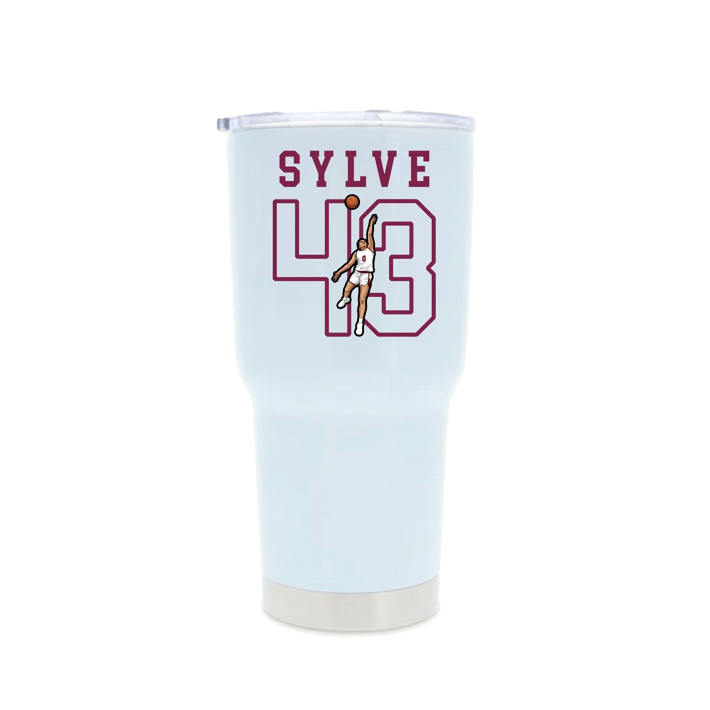 30oz Stainless Steel Tumbler — Shirsey in White