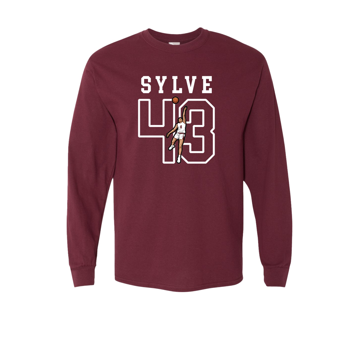 Long Sleeve Tee — Shirsey in Maroon