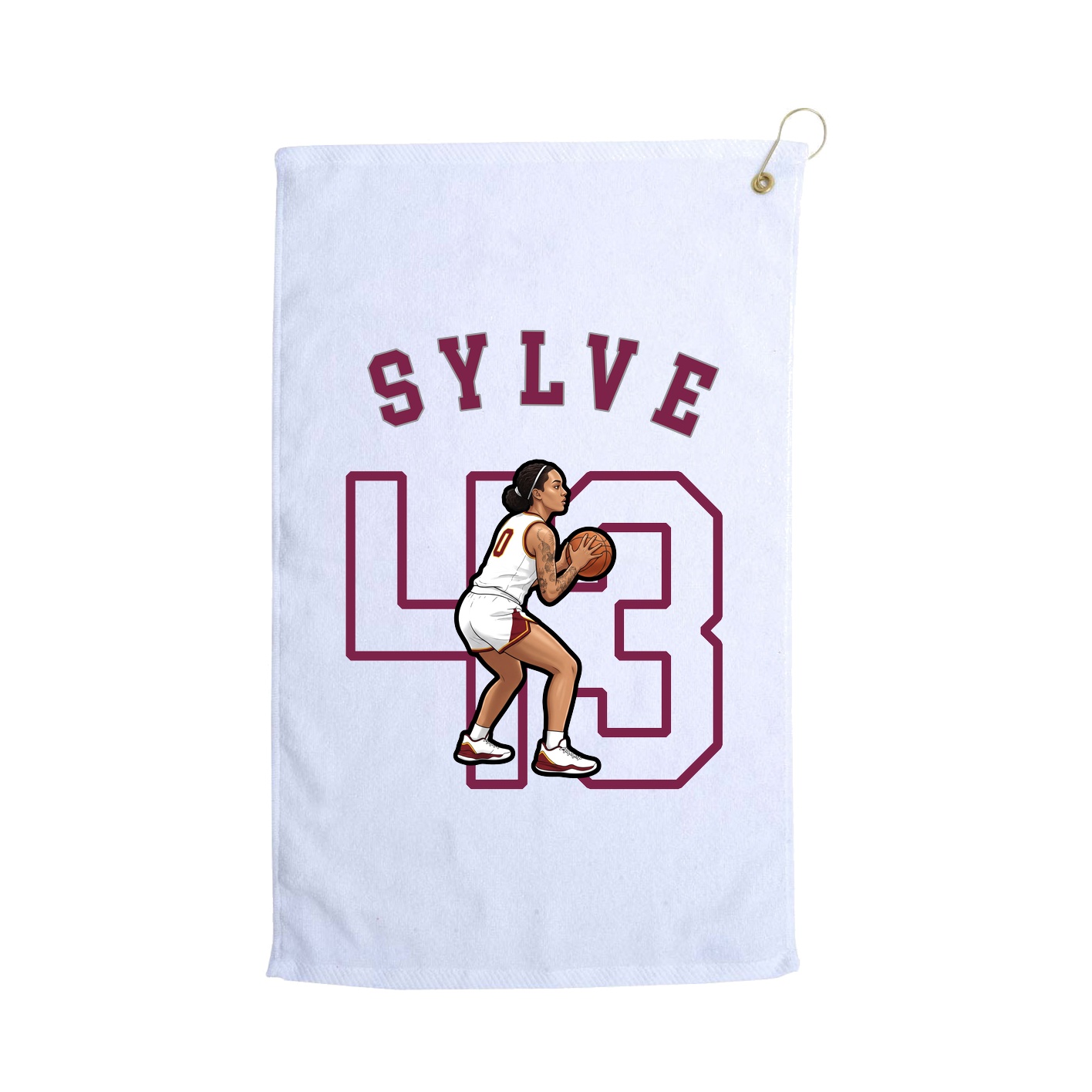Golf Towel — Shirsey Arch in White