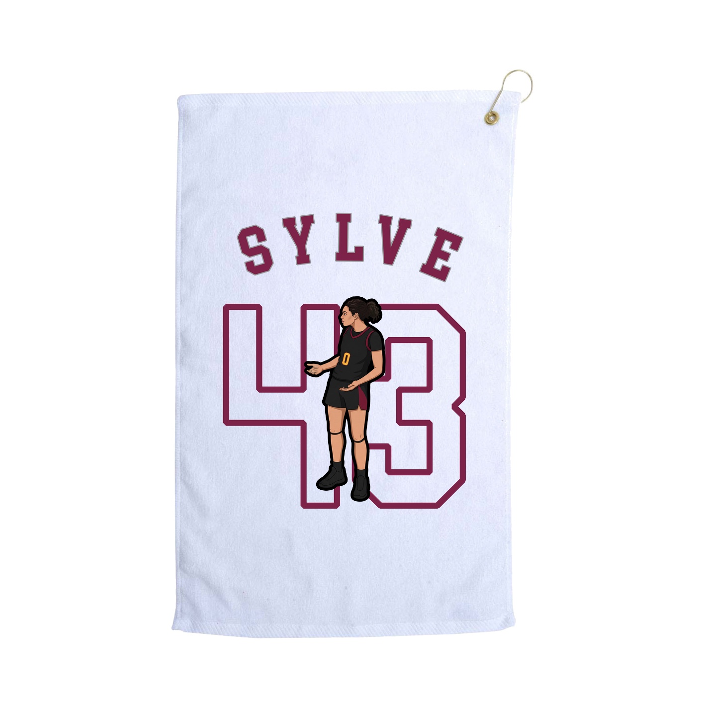 Golf Towel — Shirsey Arch in White