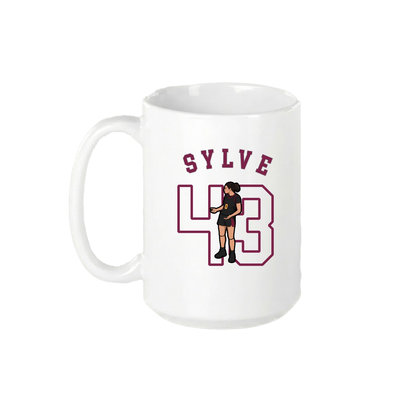 15oz Coffee Mug — Shirsey Arch in White