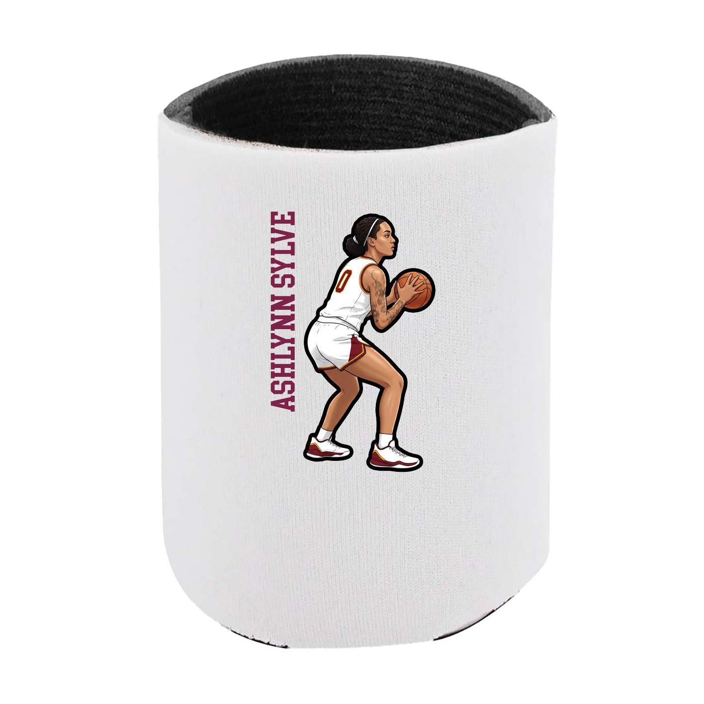 Can Holder — Name Vertical in White