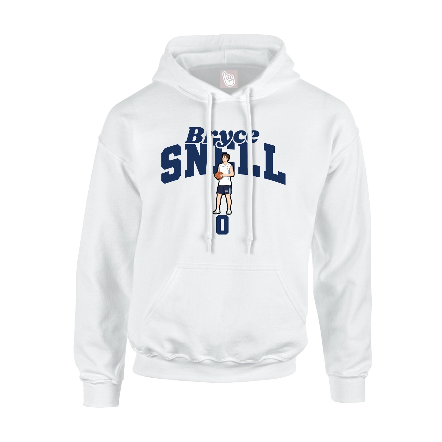 Hoodie — Signature Arch in White