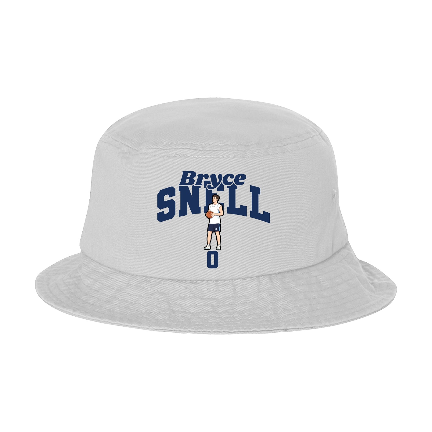 Bucket Cap — Signature Arch in White
