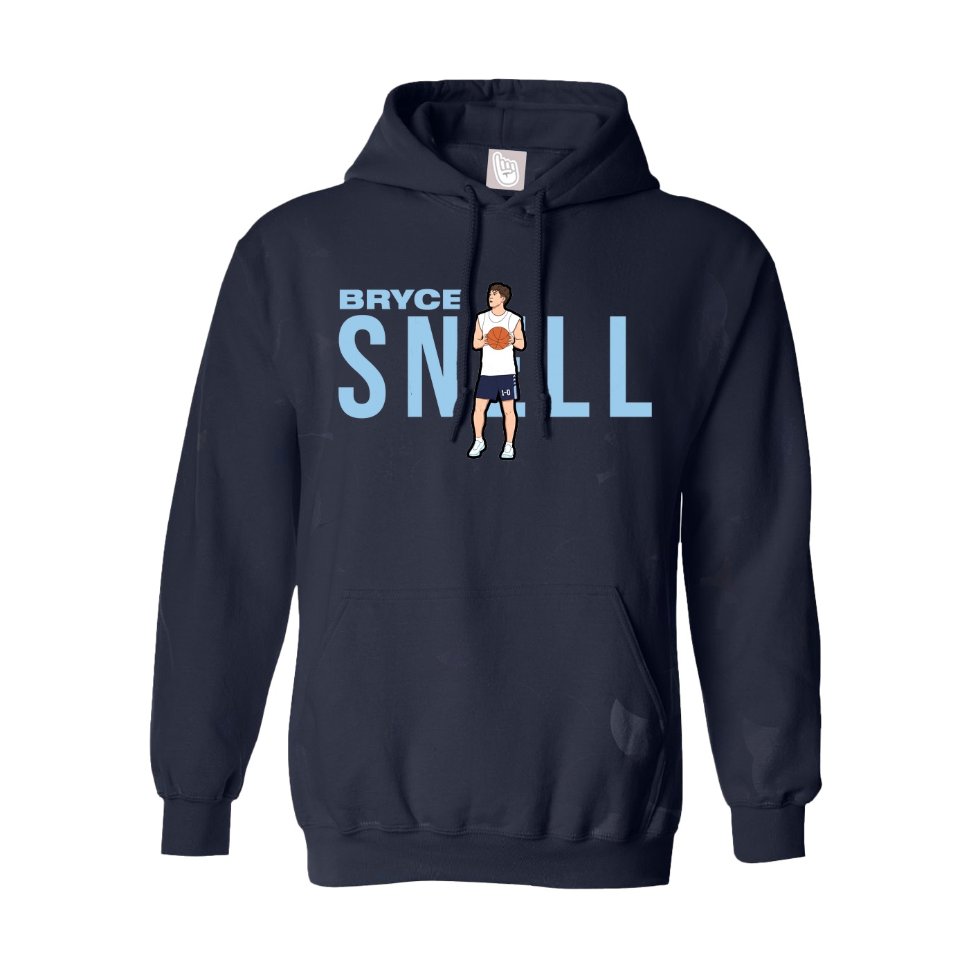 Youth Hoodie — Player Name in Navy