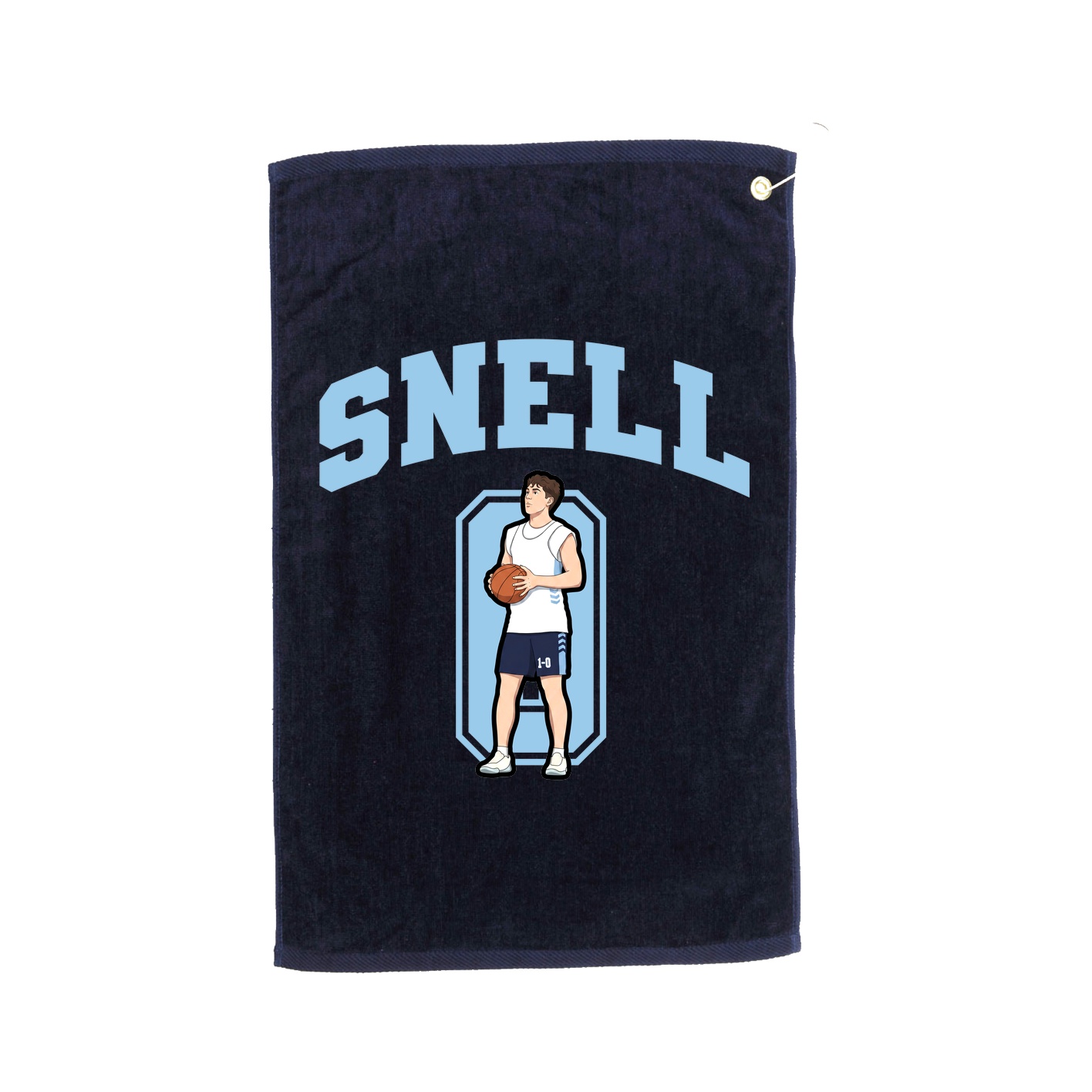 Golf Towel — Number in Navy