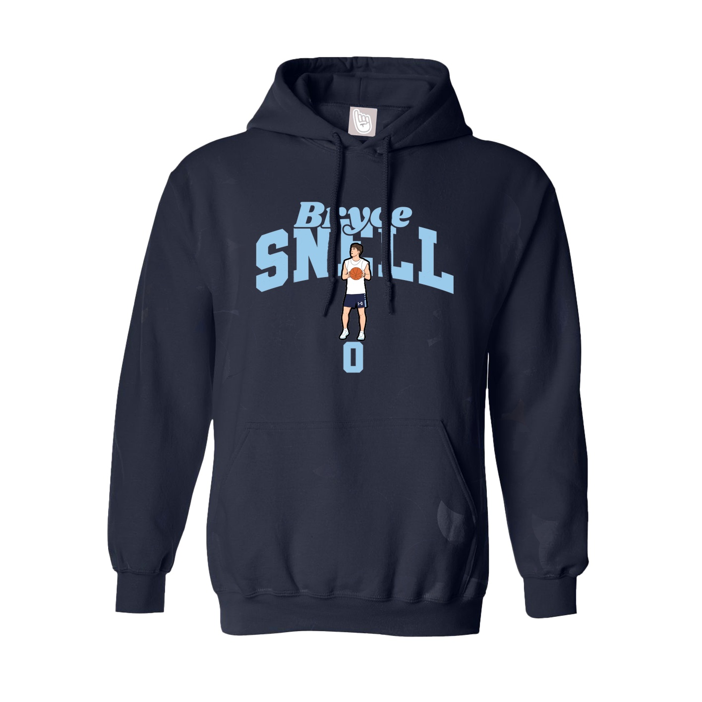 Youth Hoodie — Signature Arch in Navy