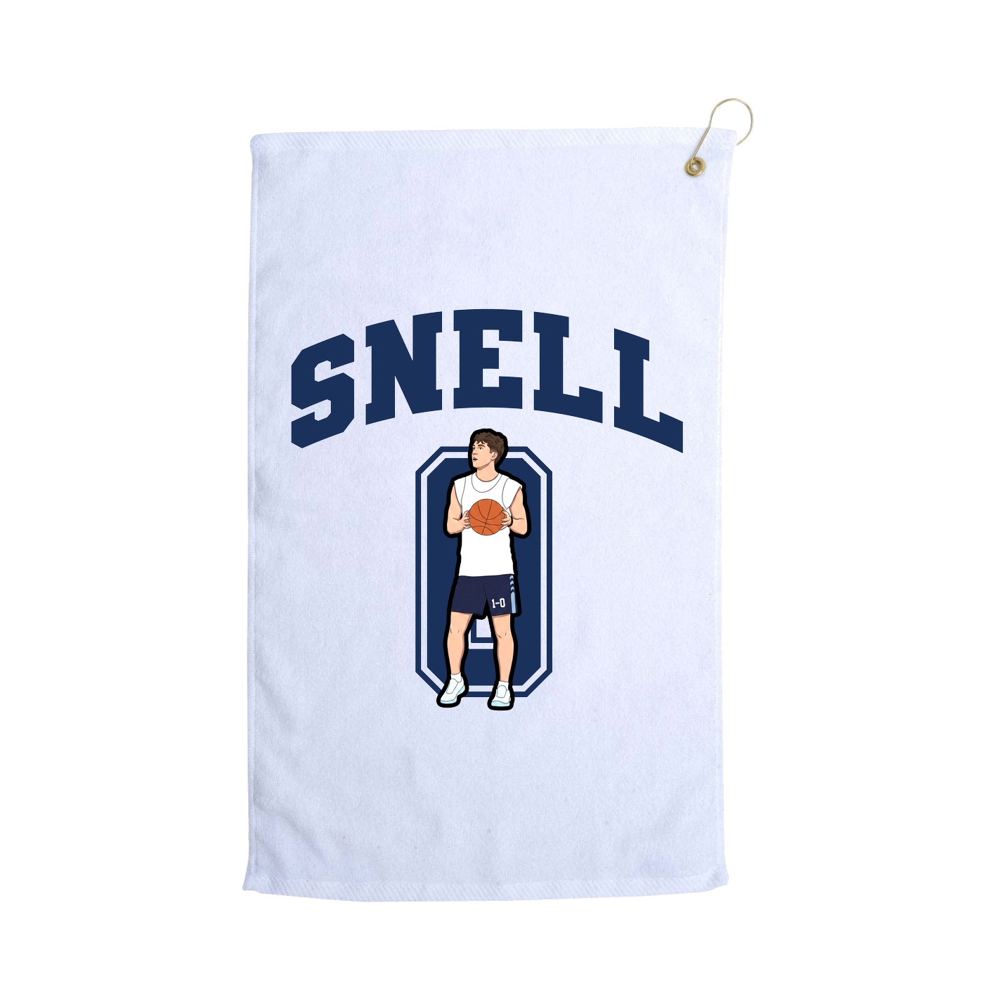 Golf Towel — Number in White