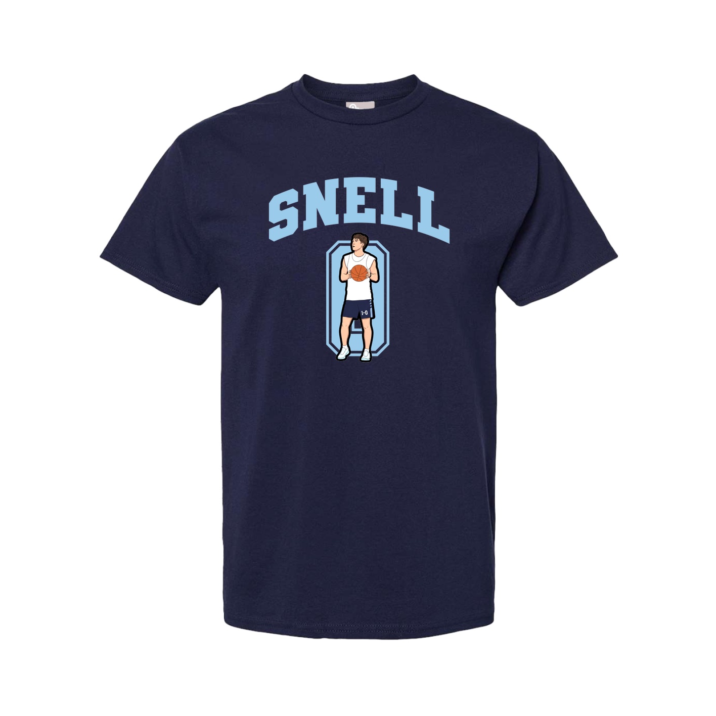 Youth Tee — Number in Navy