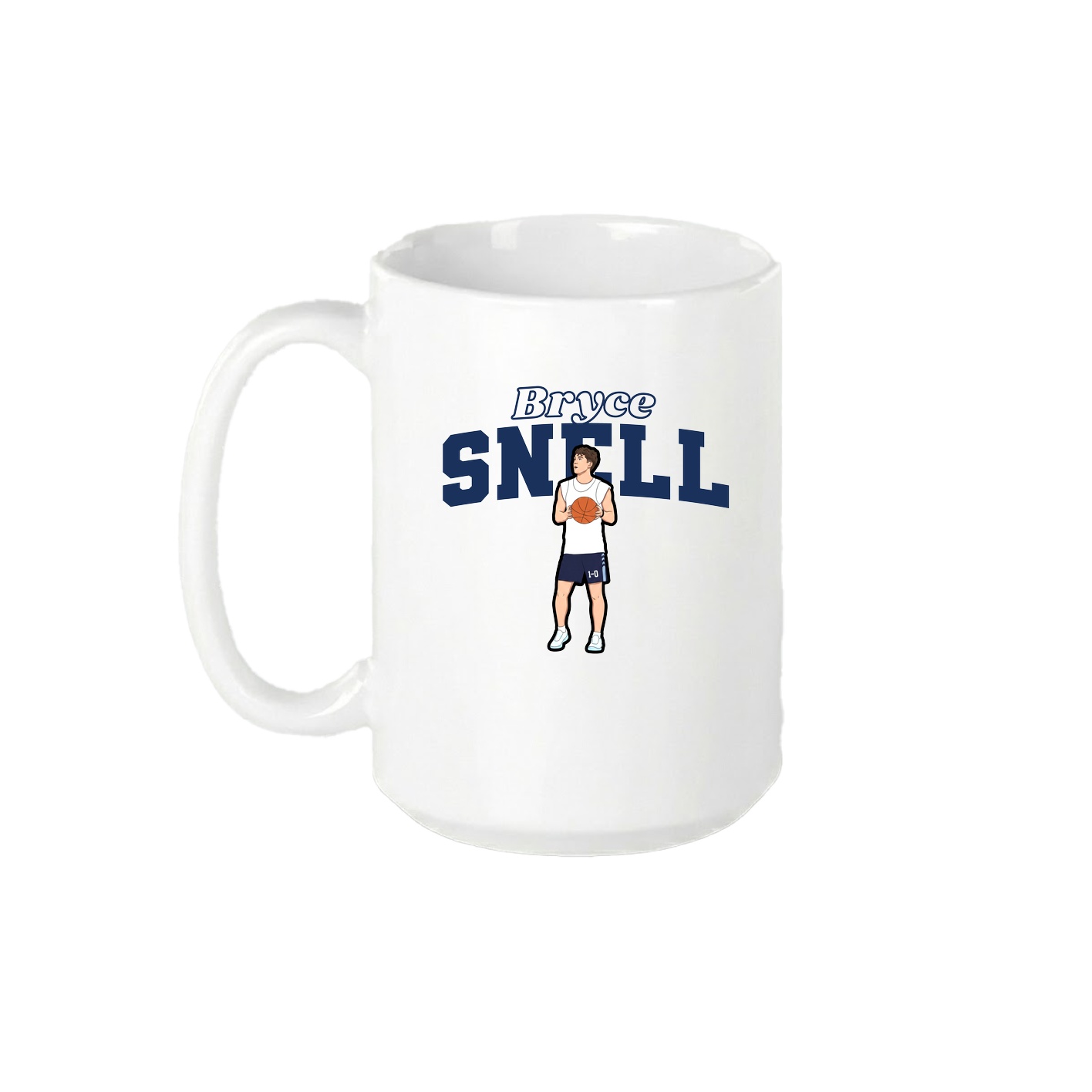 15oz Coffee Mug — Name Arch in White