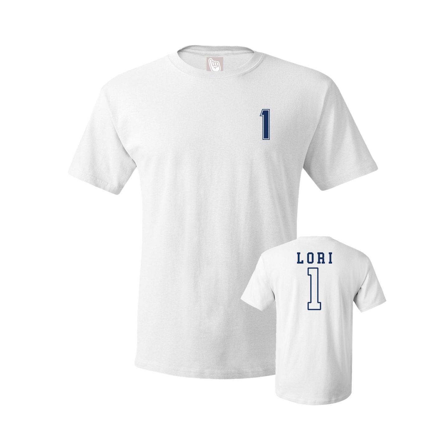 Youth Tee — Chest Back in White