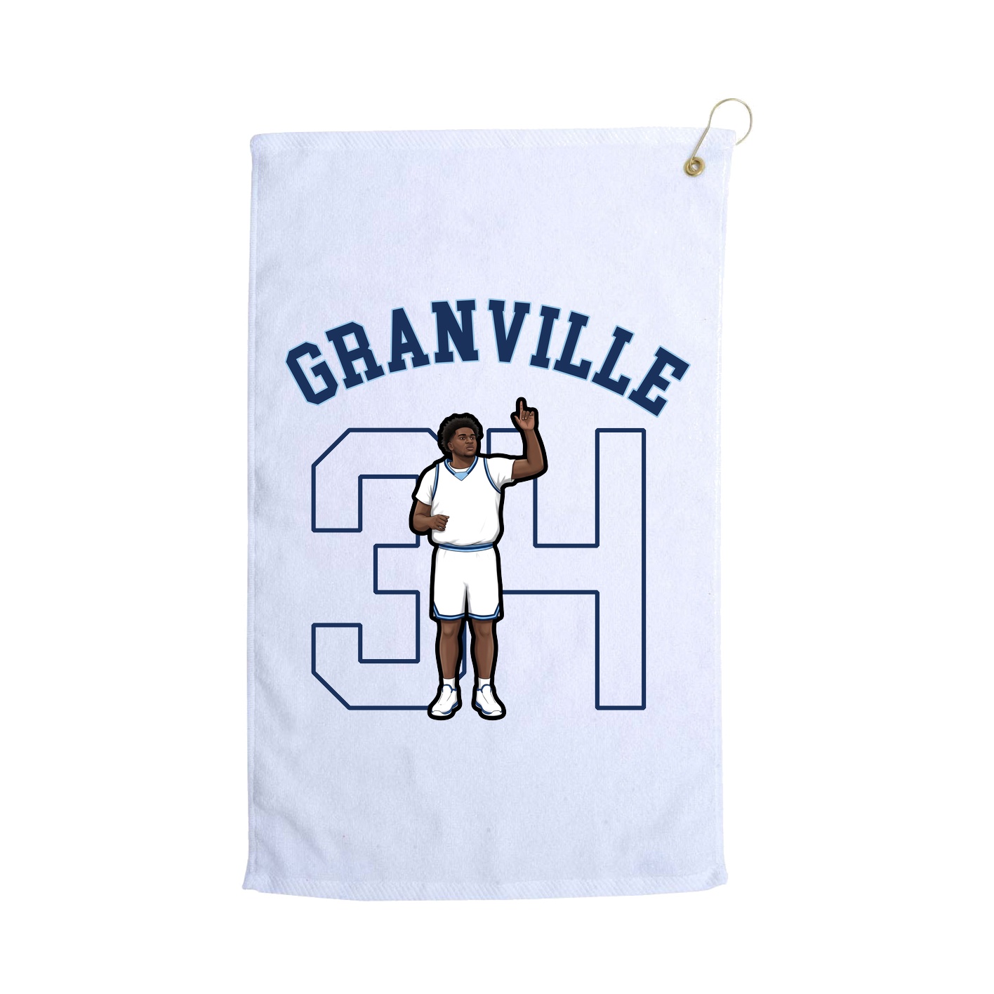 Golf Towel — Shirsey Arch in White
