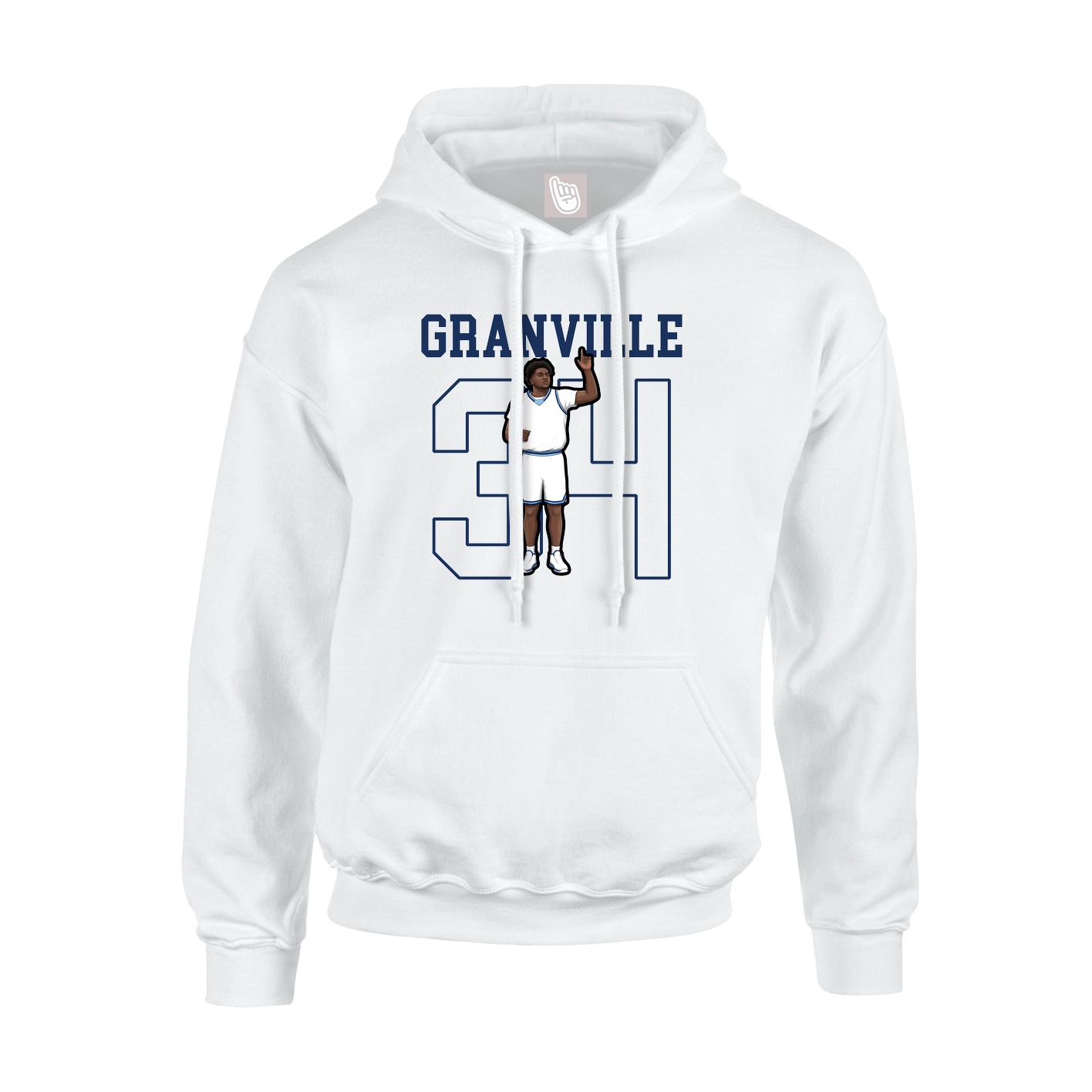 Hoodie — Shirsey in White