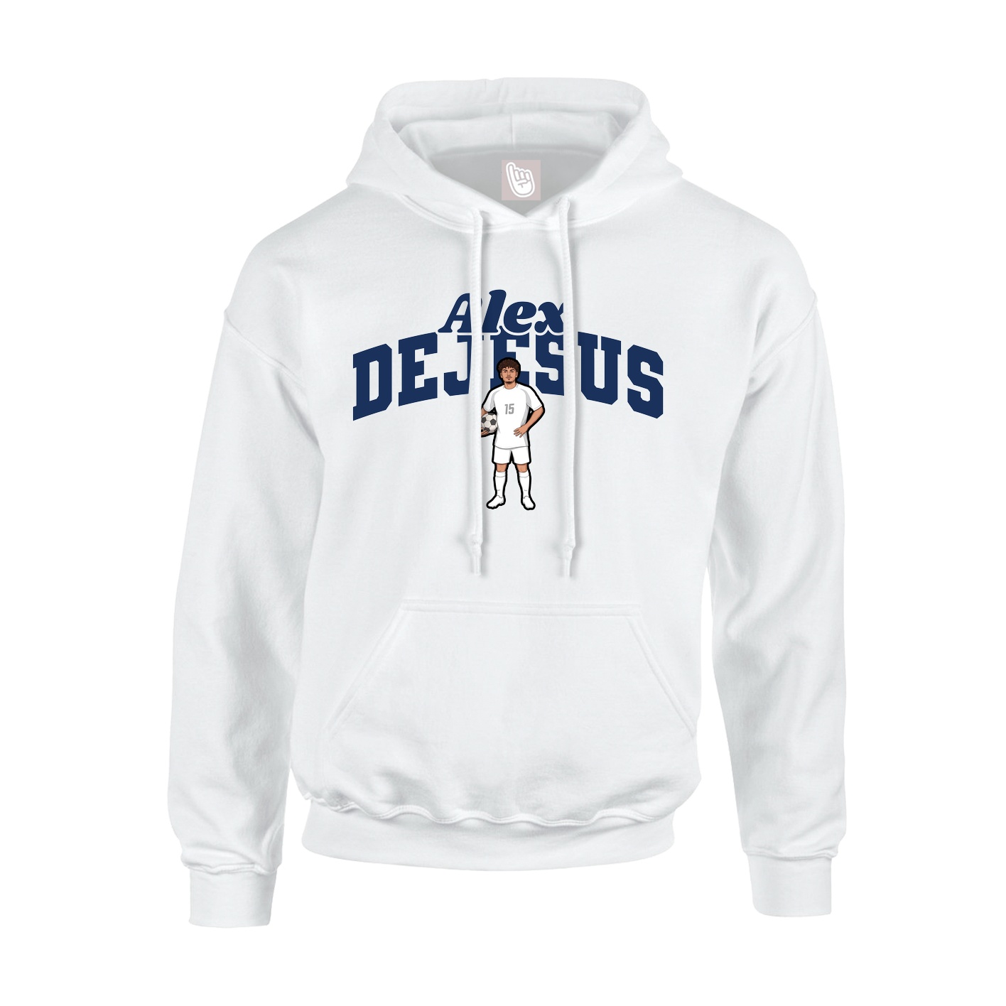 Hoodie — Signature Arch in White