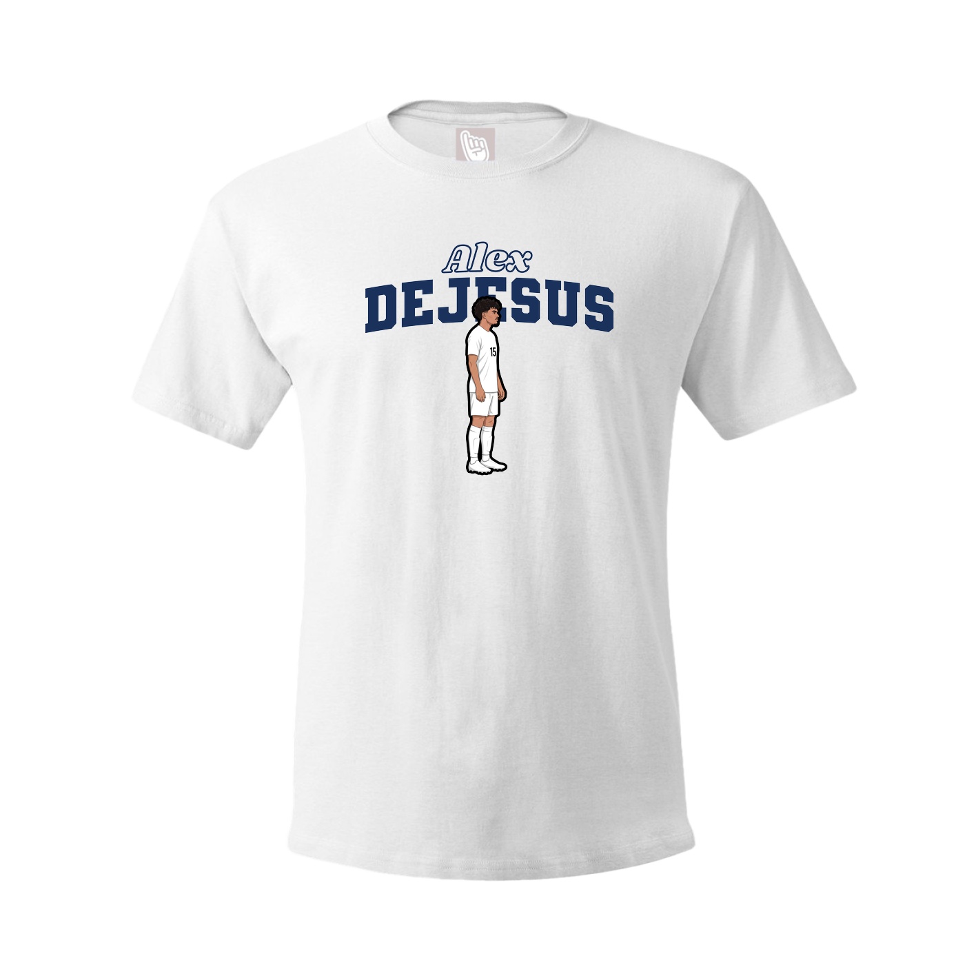 Youth Tee — Name Arch in White