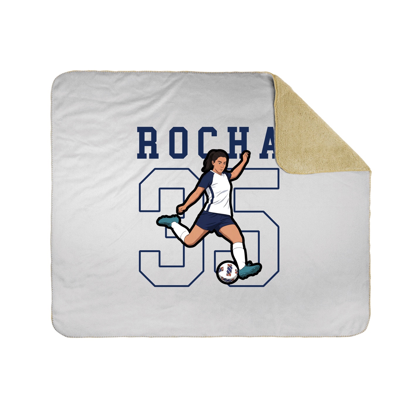 Throw Blanket — Shirsey in White