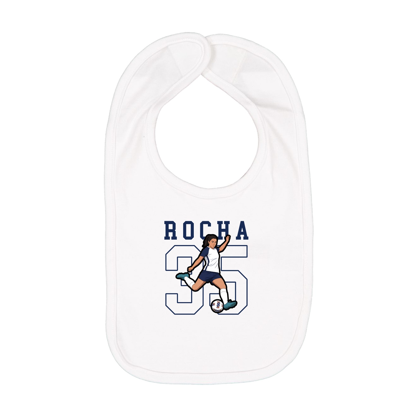 Infant Bib — Shirsey in White