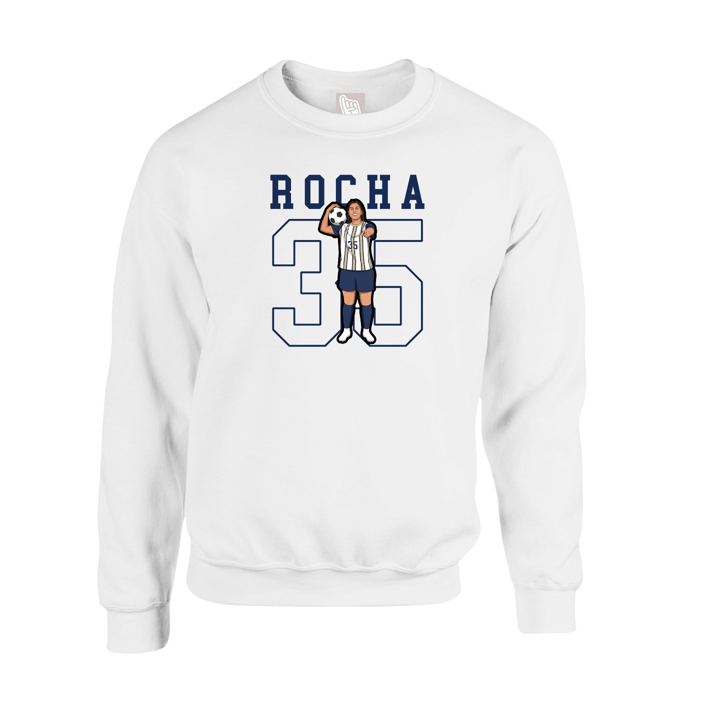 Fleece Crew — Shirsey in White