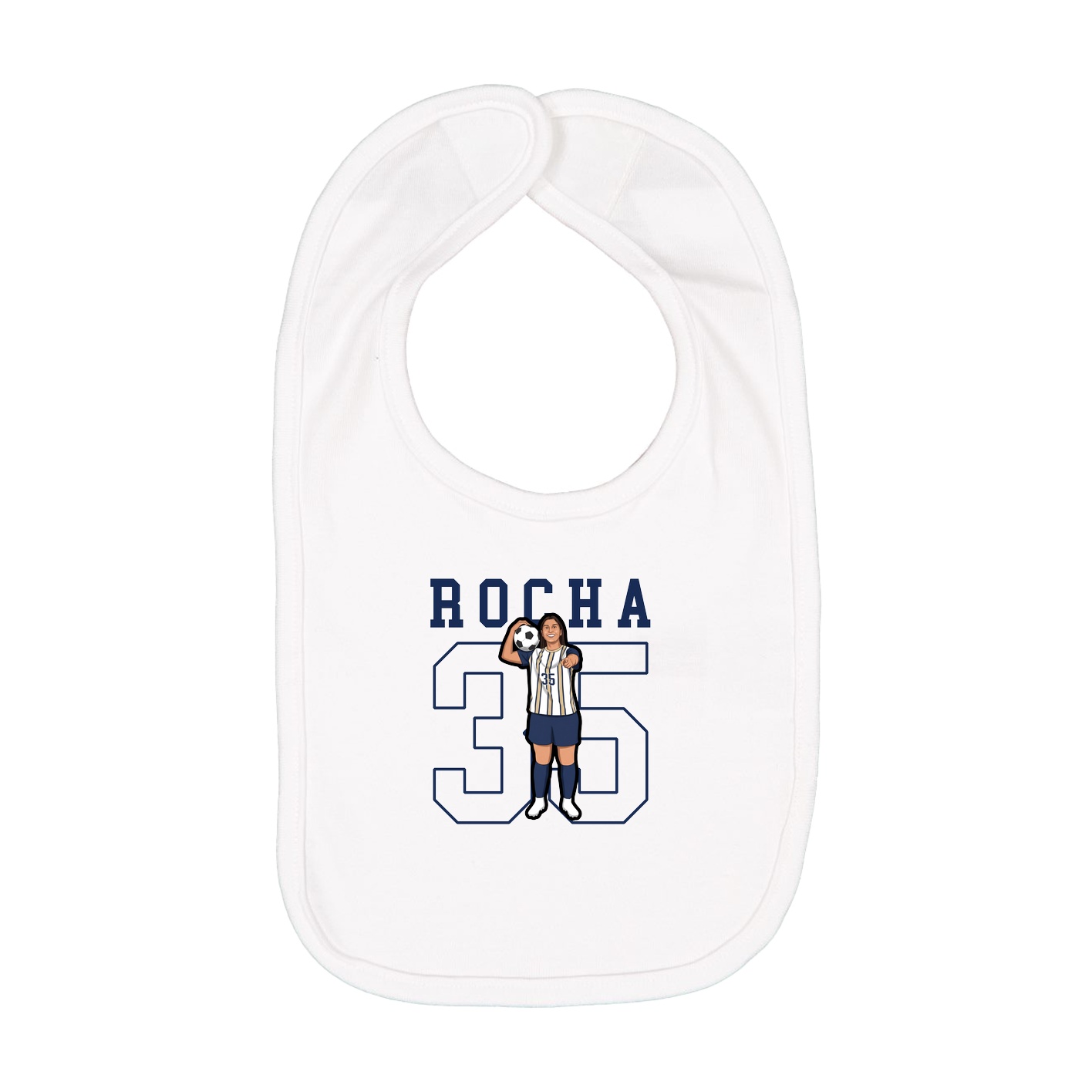 Infant Bib — Shirsey in White