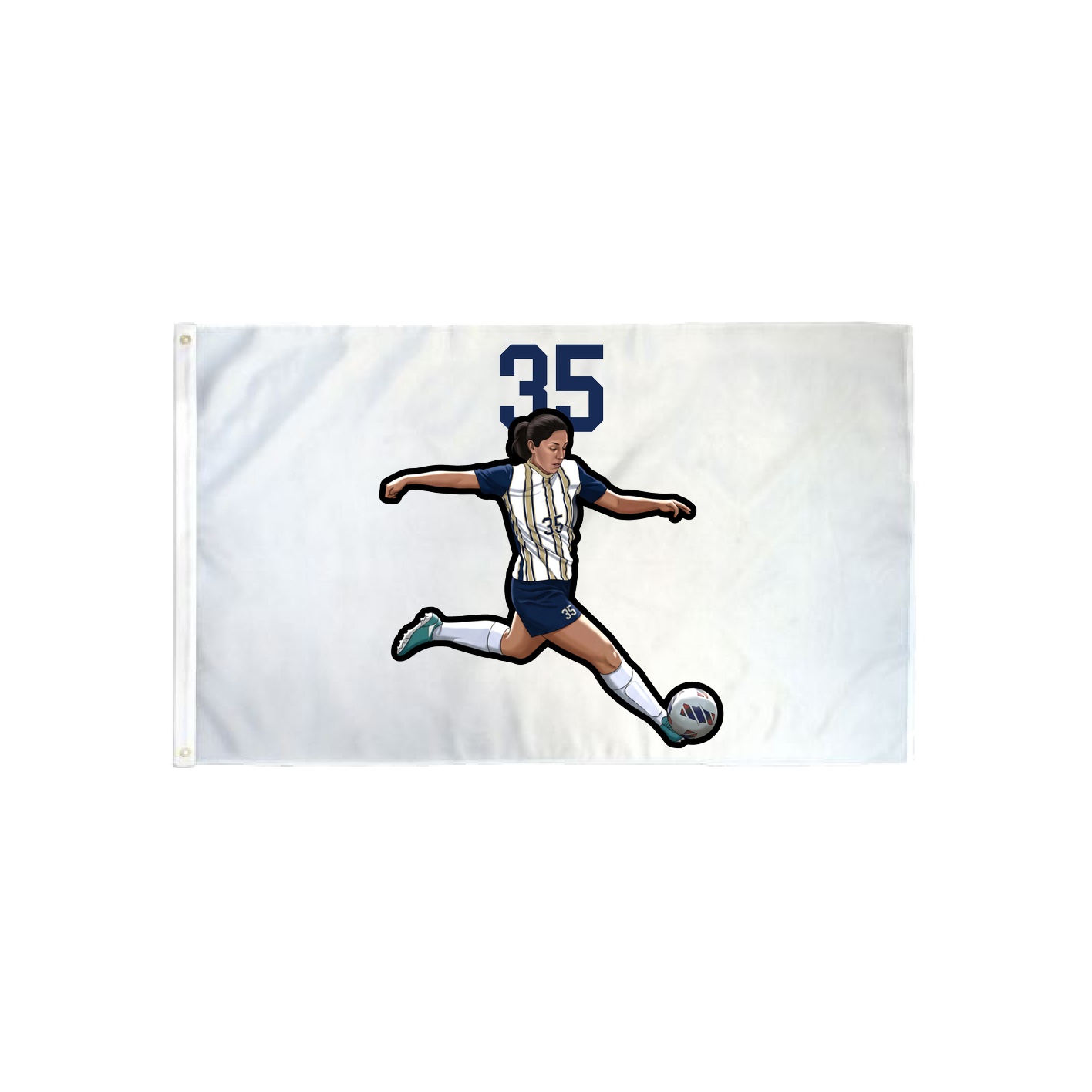 3x5 Flag — Number Top in Classic