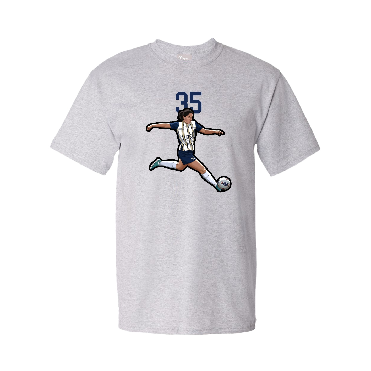 Tee — Number Top in Grey