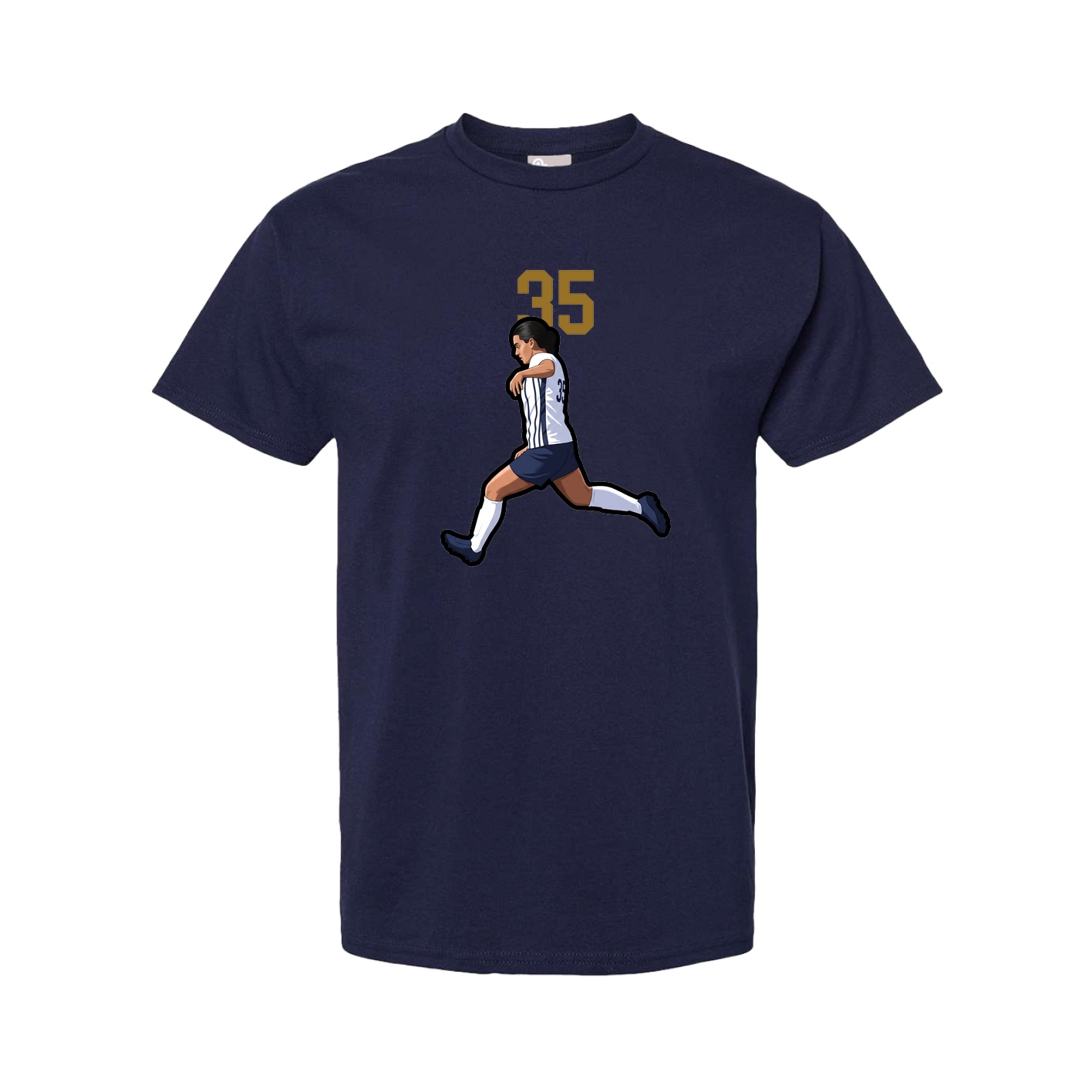 Tee — Number Top in Navy