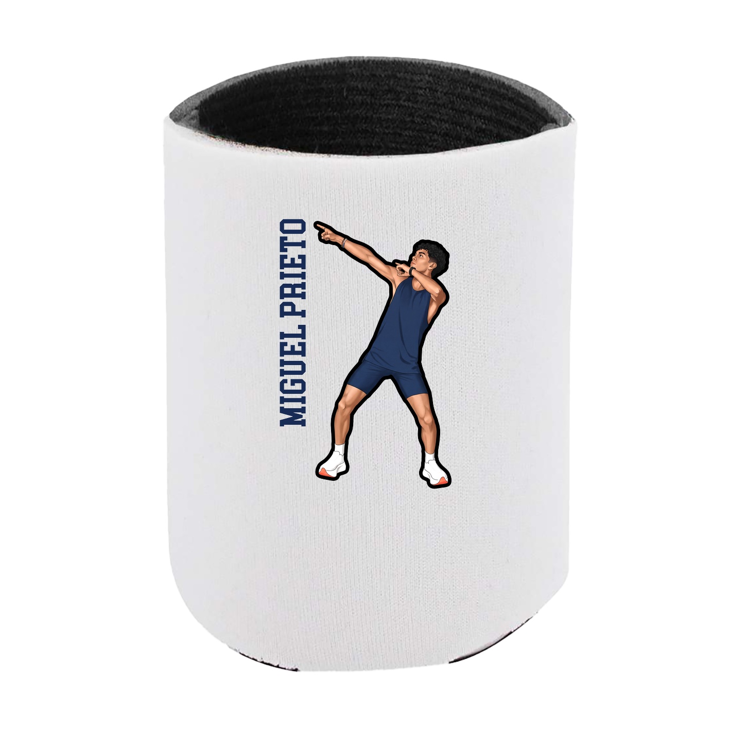 Can Holder — Name Vertical in White