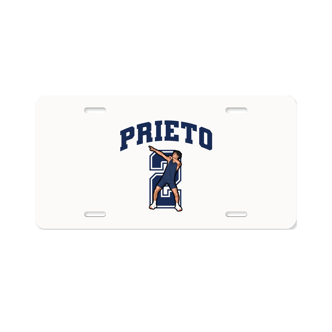 License Plate — Number in Classic