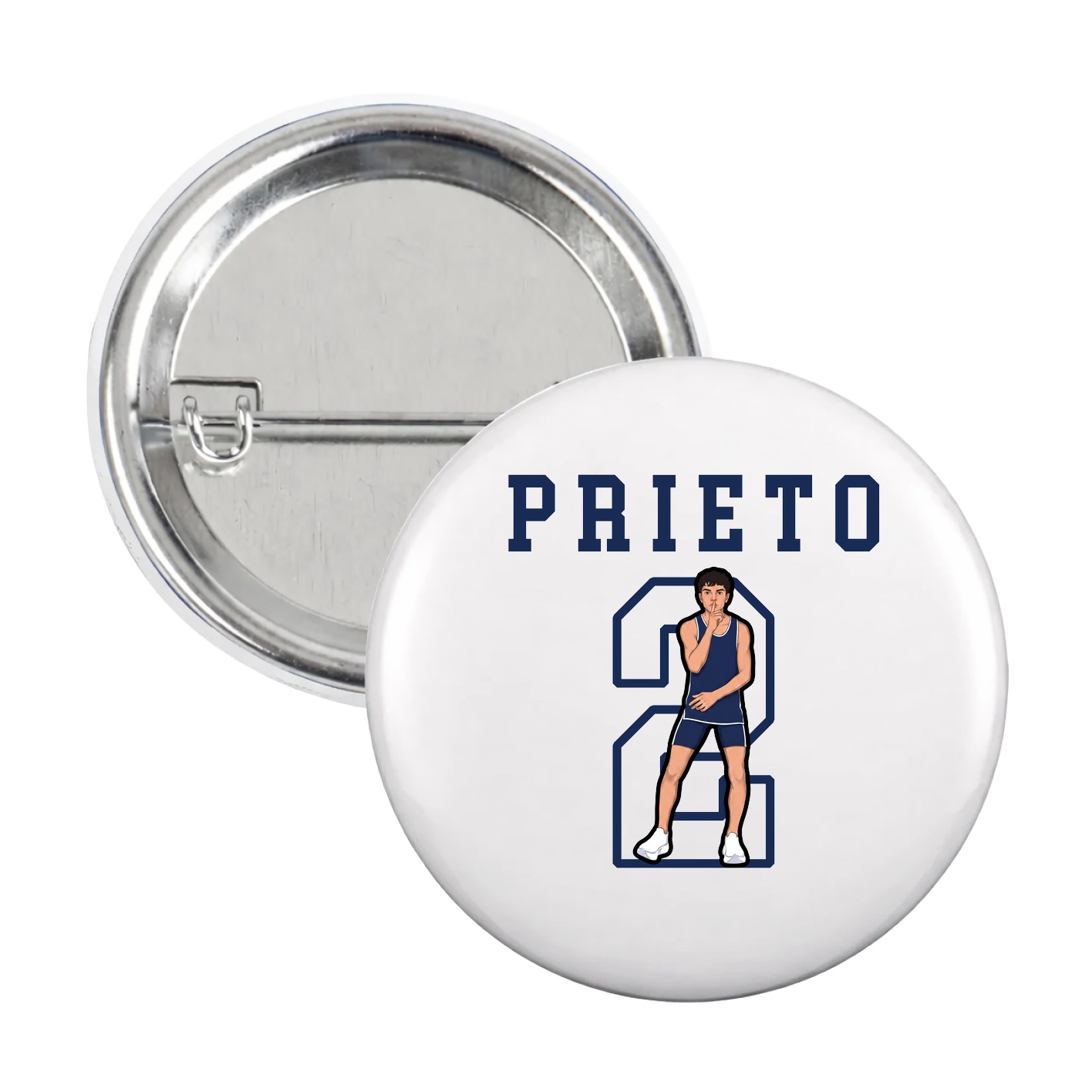Game Day Button — Shirsey in White