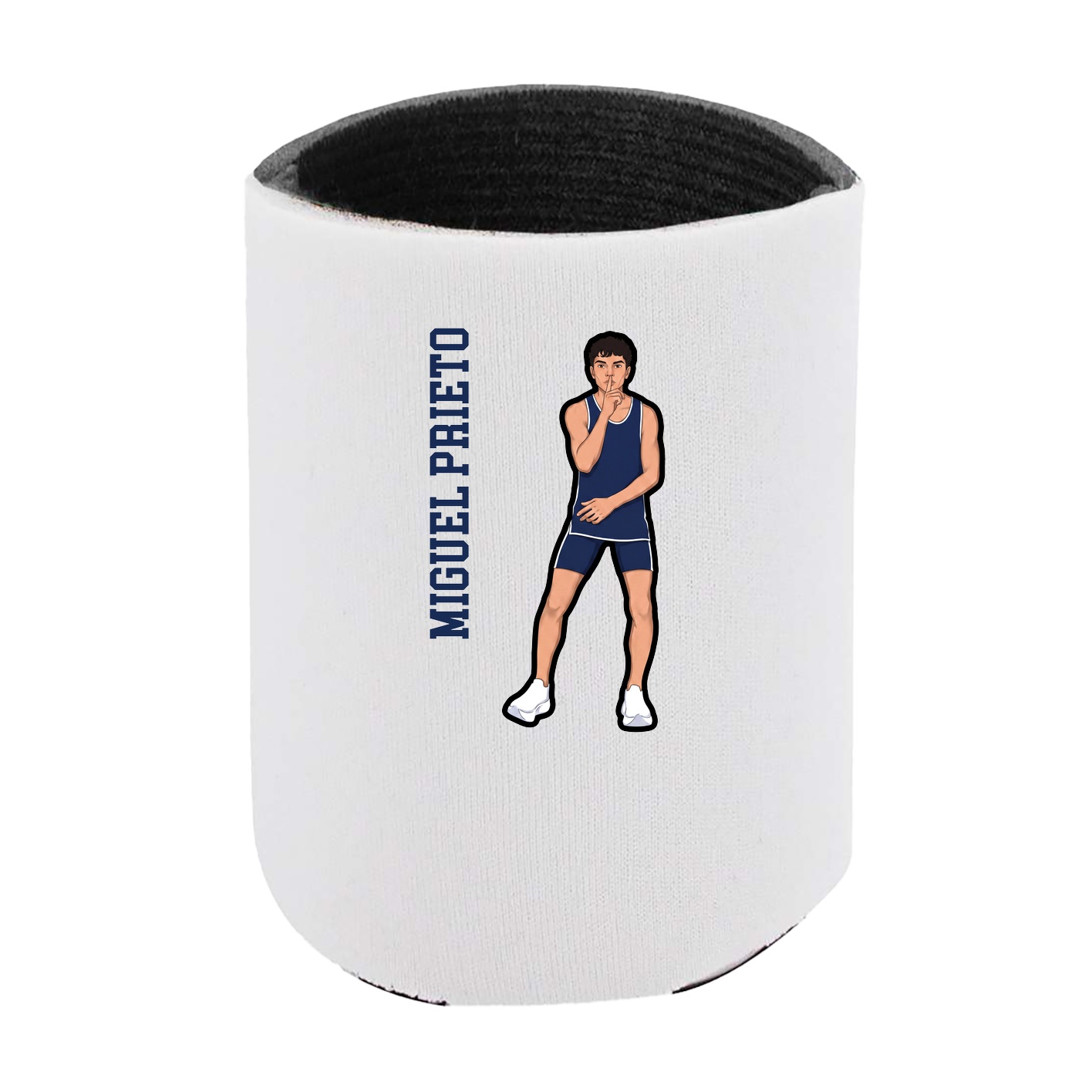 Can Holder — Name Vertical in White