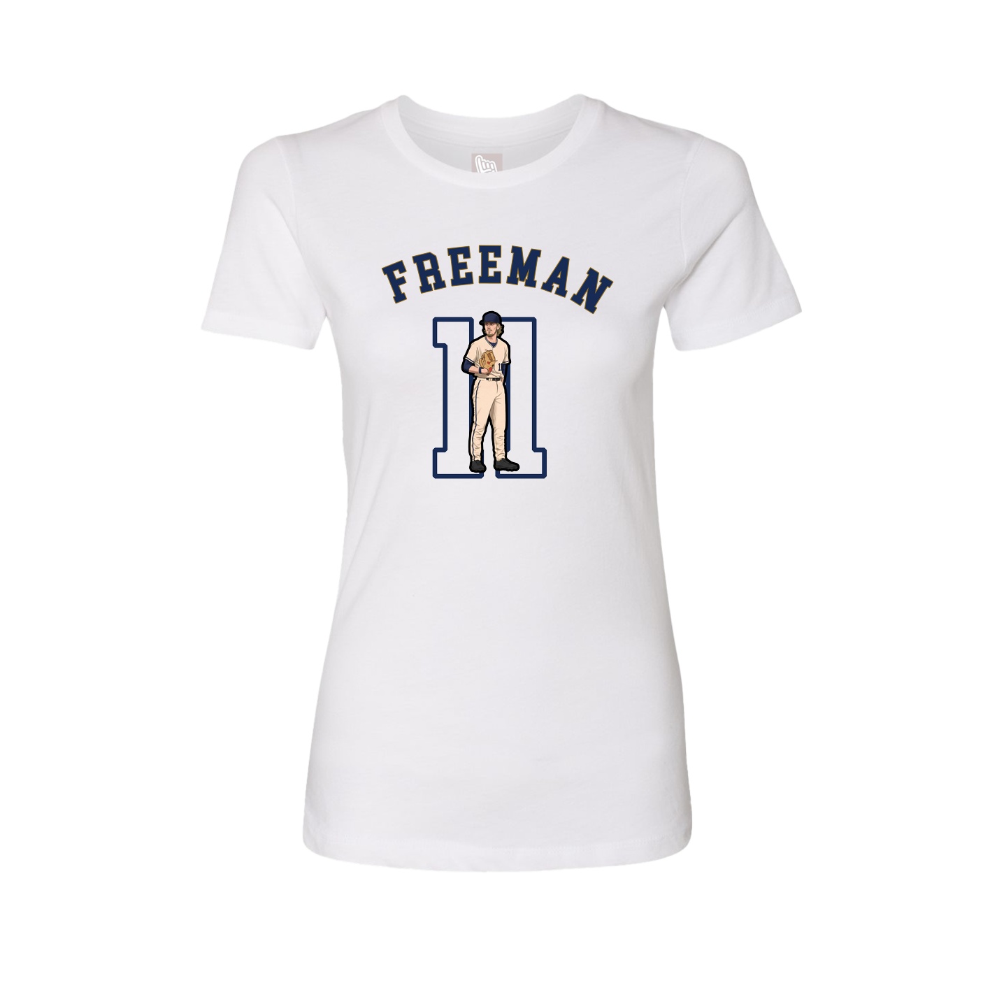 Fitted Women's Tee — Shirsey Arch in White