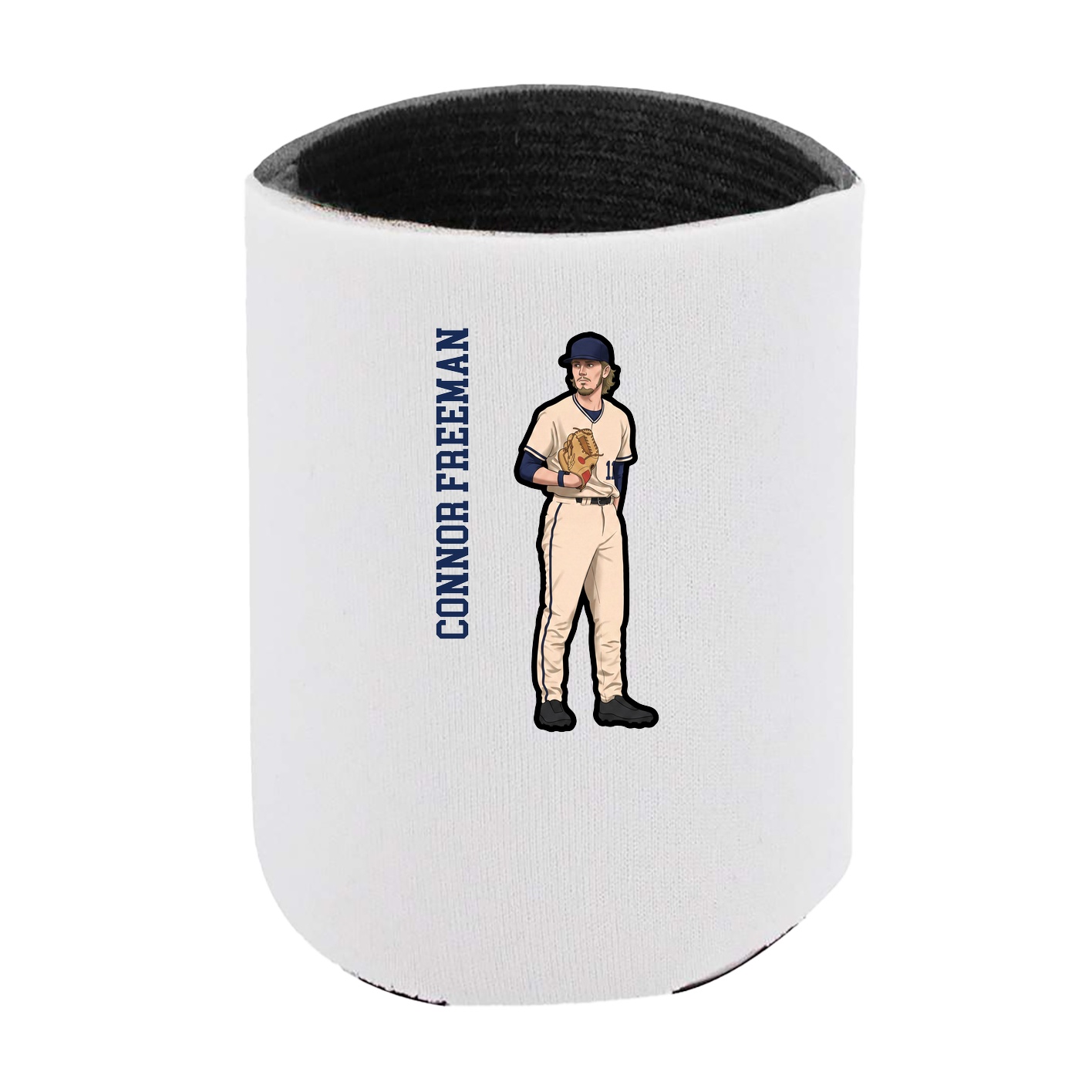Can Holder — Name Vertical in White