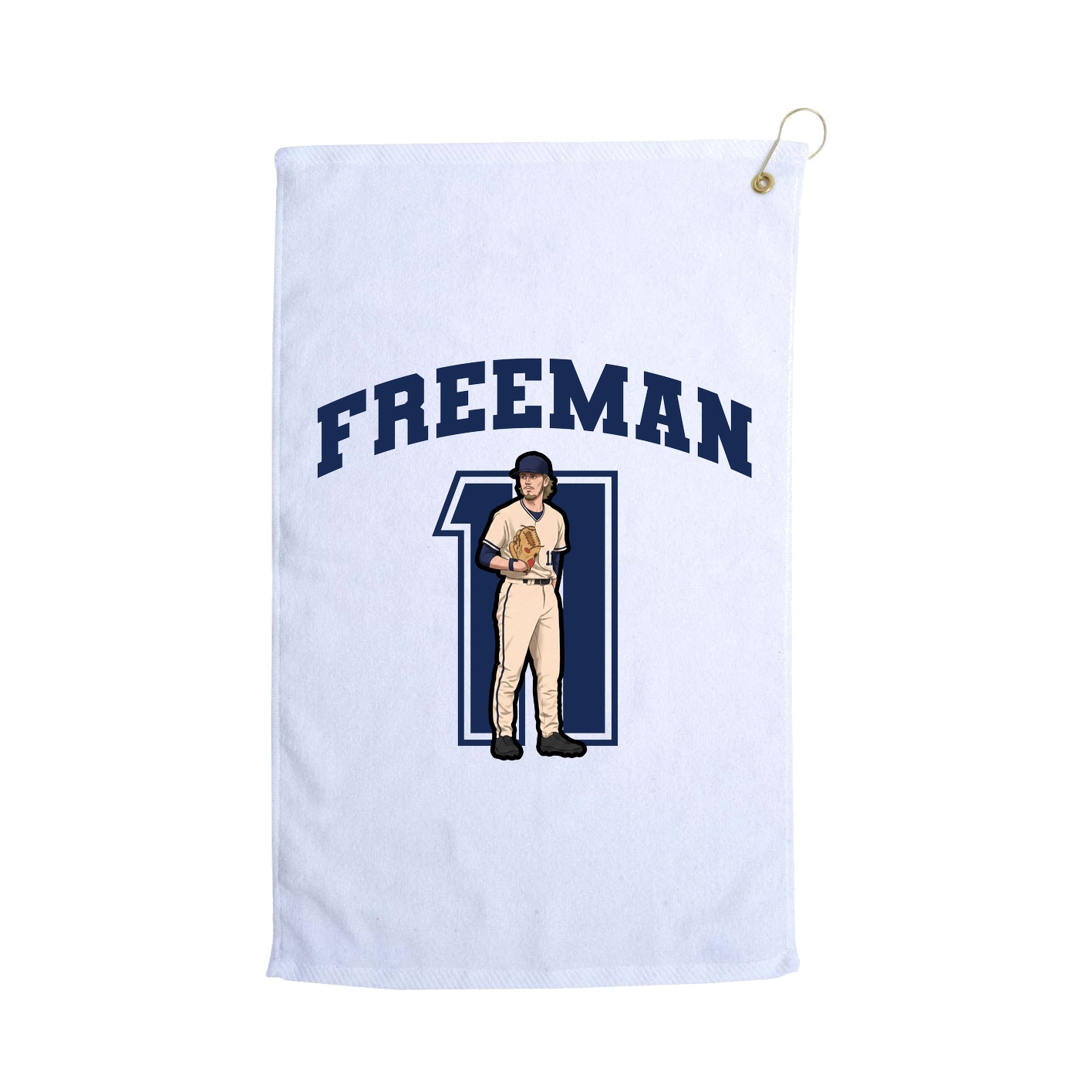 Golf Towel — Number in White