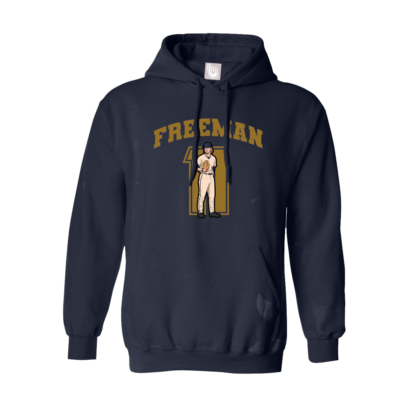 Hoodie — Number in Navy